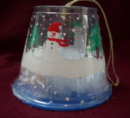 Snowglobe Christmas ornament craft
